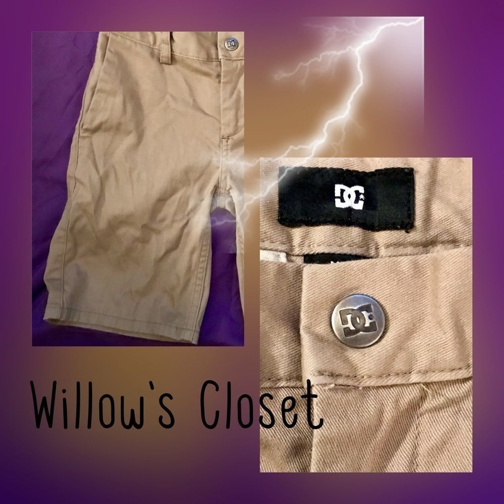 DC khaki shorts. Size 6. EUC
